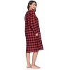 Ashford & Brooks Women's Flannel Plaid Long Sleeve Nightgown - 2 of 4