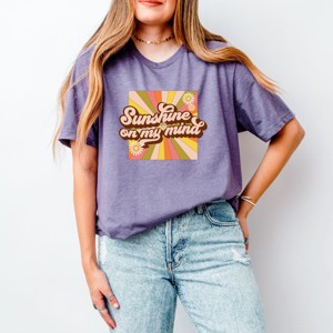 Simply Sage Market Retro Sunshine On My Mind Short Sleeve Tee - 1 of 4