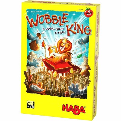 HABA Wobble King - A Fast Paced, Risky, Wobbly Game of Balance & Dexterity
