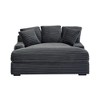 Dolonm Modern Double Sleeper Sofa: Cloud-Like Corduroy, 5 Pillows & Deep Seat, Sturdy Wood Frame for Living Room/Bedroom - 3 of 4