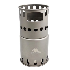 TOAKS Titanium Backpacking Wood Burning Stove - 1 of 2