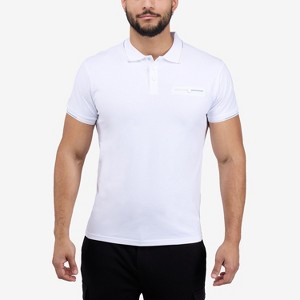 X RAY Men's Short Sleeve Polo With JQD Rib Collar And Pocket - 1 of 4