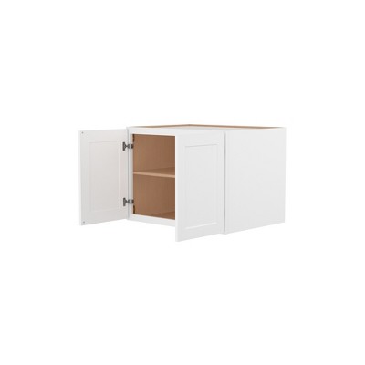 HOMLUX Easy-DIY Shaker White Ready to Assemble Wall Refrigerator Kitchen Cabinet with 2 Doors