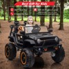 Electric Ride On Car, 24V 2 Seats for Kids, with Remote Control, 4WD Spring Suspension, 2 Speeds, Music, for 3+ - image 4 of 4