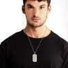 Crucible Men's Franco Cable Inlay Dog Tag Stainless Steel Necklace - 24" - 2 of 4