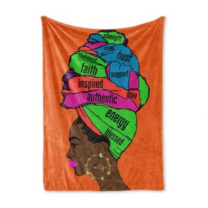 Pardon My Fro Plush Fleece Blanket - 1 of 4