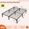 Twin Size/Full Size/Queen/King Size Bed Frame, 6"/8"/14 " High Platform Bed Frame, w/Storage Space, Heavy Duty Steel Slat Support - 2 of 4