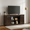 GlasFlength TV Stands and Consoles Modern Minimalist TV Stand with Open Storage for Living Room, Brown,58”*15.5”*27.4" - 2 of 4