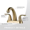 WOWOW 4 in. Centerset Double Handle Mid Arc Bathroom Faucet - image 3 of 4