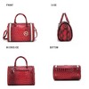 MKF Collection Eleanor Faux Crocodile-Embossed Vegan Leather Women’s Satchel by Mia K - 4 of 4