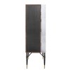 31.5" Yoela Wine Rack Leather and Aluminum - Acme Furniture - 4 of 4