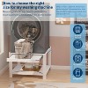 29" Heavy Duty Metal Washer Dryer Stand with Pull-Out Shelf, Multi-Fit Anti-Vibration Pedestal with Base Storage, 800 lbs Capacity - 3 of 4