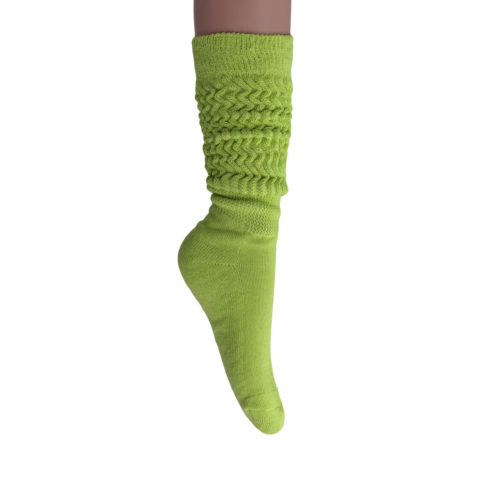 Women’s Premium Slouchy Scrunch Socks – 1 Pair, Soft Cotton Boot Socks, Knee-High or Crew, Shoe Size 5-10