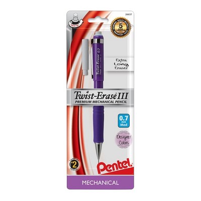 Pentel Twist Erase Iii Mechanical 2 Pencil 7mm Target
