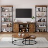 Bookshelf Industrial Bookcase Tall 6 Tier Standing Bookshelves Wood Display Rack Rustic Bookshelf - 4 of 4