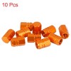 Unique Bargains Tire Stem Valve Caps Wheel Valve Covers Car Dustproof Hexagon Shape Aluminium Alloy Tire Cap 0.63"x0.39" 10  Pcs - 3 of 4