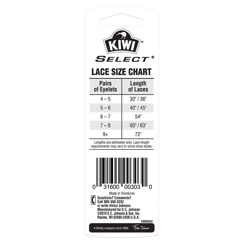 KIWI Select Sport Flat Laces - 54", 3 of 7