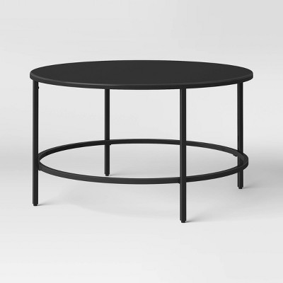 Aalto Metal Patio Coffee Table, Outdoor Coffee Table Round Metal