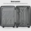SKONYON 3-Piece Luggage Set with TSA Locks, 360° Spinner Wheels, Durable ABS+PC Hard Shell & YKK Zippers (20" 24" 28"), Blue - 4 of 4