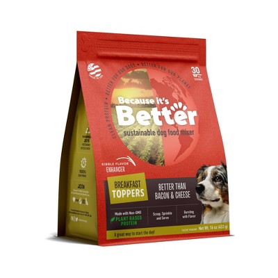 Because It's Better Breakfast Supreme Topper Plant Based Protein Dry Dog Food Complement - 16oz