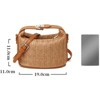 FATMOON Summer Bucket Woven Straw Bag for Women – Small Casual Handbag, Top-Handle & Crossbody, Versatile Vacation Beach Purse - 3 of 4