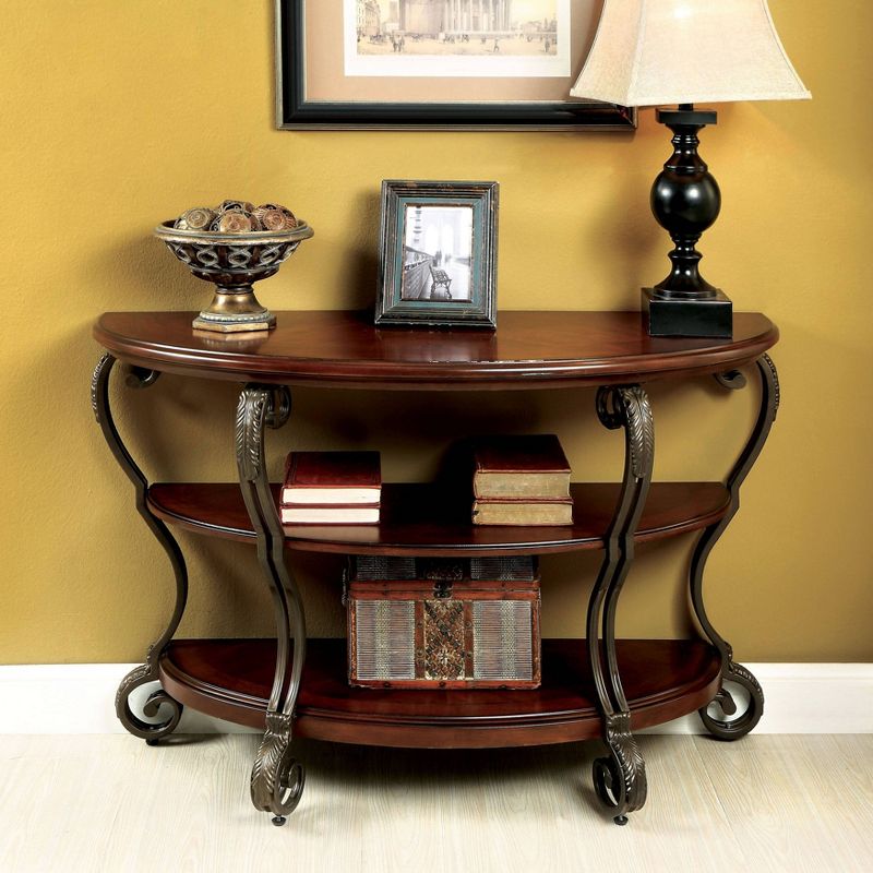 Telmin Traditional Sofa Table Brown Cherry - HOMES: Inside + Out, 3 of 6