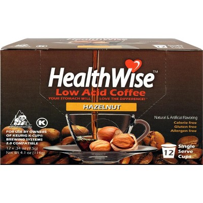 HealthWise Low Acid Hazelnut Keurig K-Cup Coffee Pods