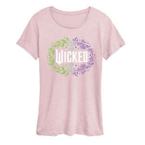 Women's - Wicked - Floral Wicked Logo Short Sleeve Graphic T-Shirt - 1 of 3