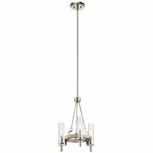 Kichler Lighting Telan 3 - Light Chandelier in  White Washed Wood - 1 of 4