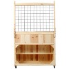 Grungis Raised Planters for Outdoor Plants with Drainage Holes,Mobile Customizable Wood Planter with Elevated 8 Pocket Herb - 3 of 4