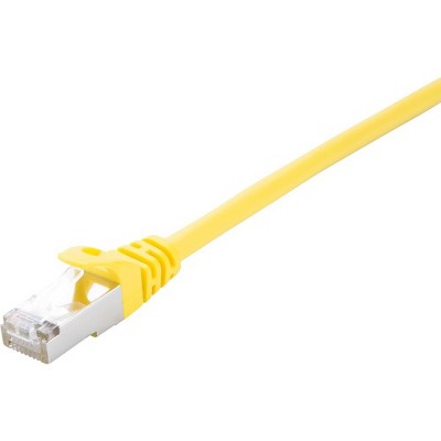 V7 Yellow Cat5e Shielded (STP) Cable RJ45 Male to RJ45 Male 10m 32.8ft - 32.81 ft Category 5e Network Cable for Modem, Router, Hub, Patch Panel