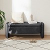 GlasFlength Ottomans and Benches Plush Fleece Storage Bench with Hidden Compartment for Living Room Bedroom, Gray, 47.24"*16.93"*17.72" - 2 of 4