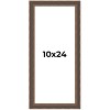 PosterPalooza | Panoramic Elegant Brown Picture Frame - UV Acrylic, Foam Board Backing, Hanging Hardware - 2 of 4