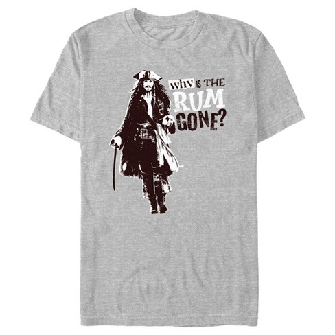 Men's Pirates Of The Caribbean: Dead Man's Chest Jack Sparrow Why Is The  Rum Gone T-shirt : Target