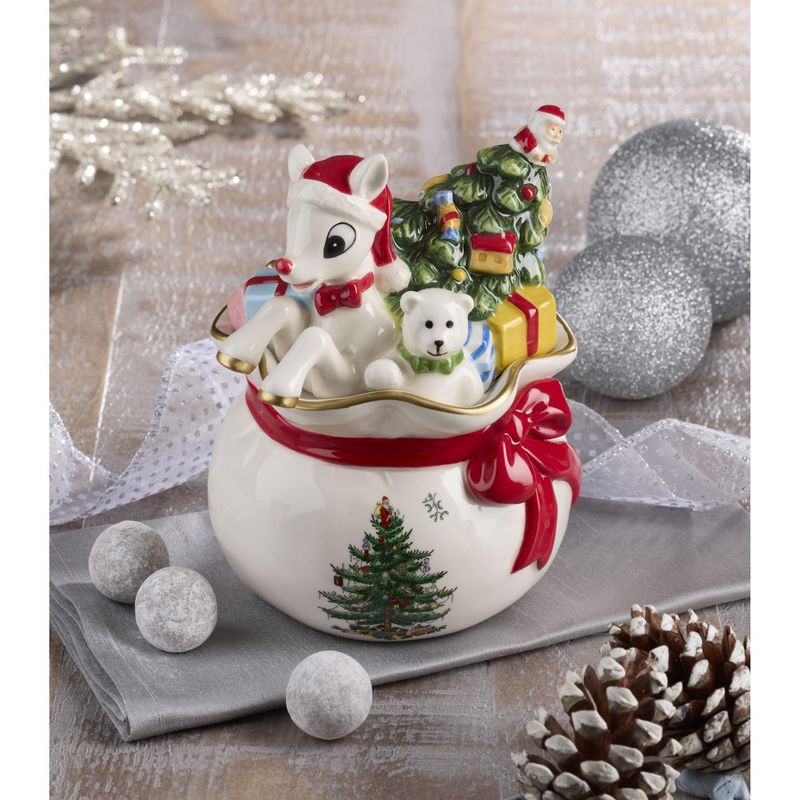 Spode Christmas Tree Rudolph the Red-Nosed Reindeer® Candy Bowl - 6.5 Inch, 3 of 4