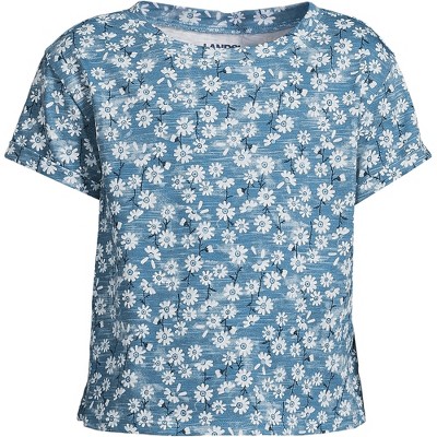 Lands' End Kids Short Sleeve Slub Crewneck Top