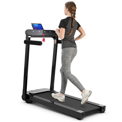 Costway Ultra-thin Lightweight Folding Treadmill Installation-free Walking Machine Gym