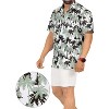 LA LEELA Mens Hawaiian Shirts Short Sleeve Button Down Shirt Men's Party Shirts Casual Holiday Summer Tropical Island Shirts Funny - 2 of 4