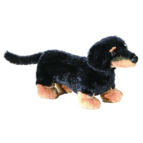 stuffed long haired dachshund