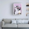 Canvas Wall Art - Bykammille  'Jugdy Lemur With Icecream' Wall Art for Living Room, Bedroom, or Office Décor by Trademark Fine Art - 14 x 19 Inches - 3 of 4