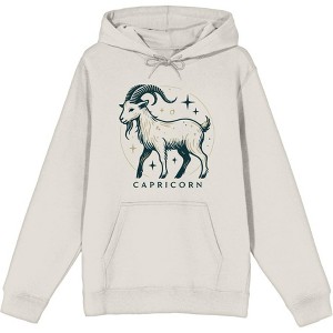 Capricorn Zodiac Sign Adult Long Sleeve Hoodie - 1 of 2