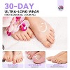SAVILAND Press On Toenails for Women, 216Pcs 18 Sizes Short Square & Round Soft Gel - Soak Off Fake Toe Nails. - 2 of 4