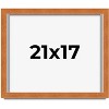PosterPalooza | Flat Brown Picture Frame - UV Acrylic, Backing Board, Hanging Hardware Included - 2 of 4