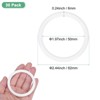 Unique Bargains Plastic Durable Multipurpose DTY Design Macrame And Knotting Supplies O Rings 30 Pcs - 3 of 4