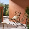 Syemin Patio Modern Accent Chairs, Outdoor Conversation Chairs, with Leisure Used, for Backyard, Garden, Beige, 25.25"*34"*36" - 3 of 4
