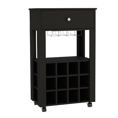 NicBex 1 Drawer Rolling Kitchen Island Cart with 2 Open Shelves,Kitchen Island on Wheels with Storage,Island Table for Kitchen
