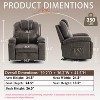 Grungis Faux Leather Lift Massage Chairs for Elderly,Recliner Chairs with Massage and Lumbar Heating for Living Room - 3 of 4