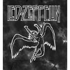 Led Zeppelin Falling Icarus Logo Long Sleeve Black Cloud Wash Hooded Sweatshirt - 2 of 2