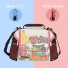 Tirrinia Insulated Lunch Bag for Women Men, Leakproof Thermal Reusable Lunch Totes with 2 Zipper Pockets, Lunch Box for Working, Picnic - 2 of 4