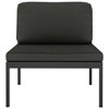Sectional Middle Sofa with Cushions Aluminum Anthracite - 2 of 4